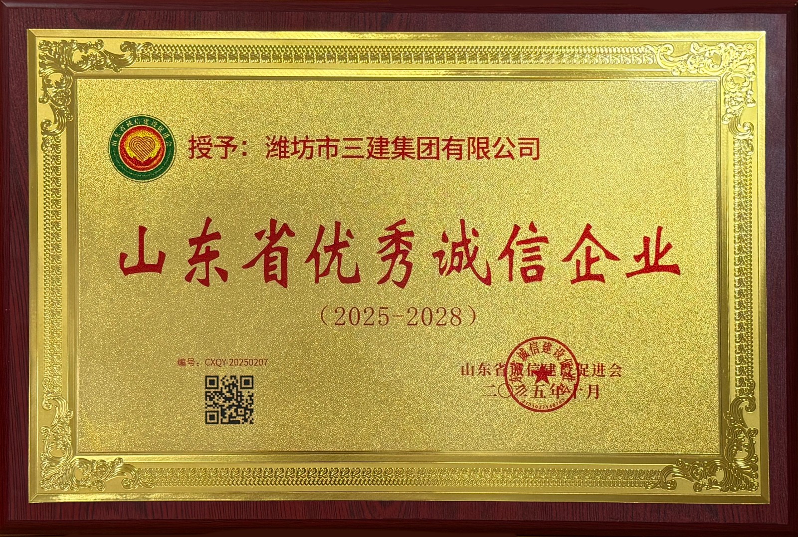 2025.10山东省优秀诚信企业奖牌.jpg